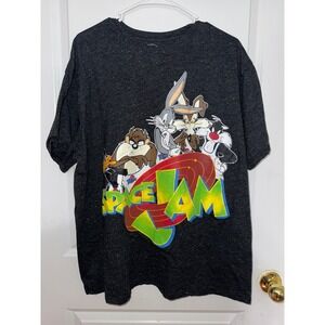 Space Jam Confetti Black TShirt Size 2XL